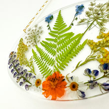 Load image into Gallery viewer, Large oval wildflower wall hanging
