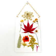 Load image into Gallery viewer, Warm tone botanical chart arch wall hanging *SECONDS*
