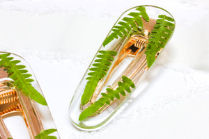 Lady fern hair clip