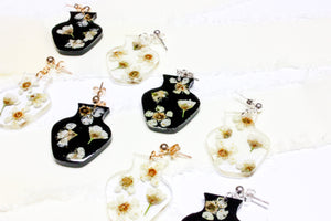 Chokecherry vase earring