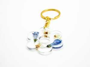 Bluebell flower keychain